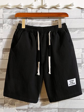 Casual Cotton Plain Shorts