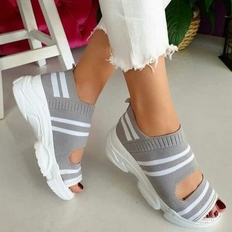 Casual Women Breathable Comfy Low Heel Sandal Shoes
