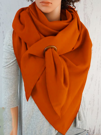 Cotton-blend Flannel Casual Scarf