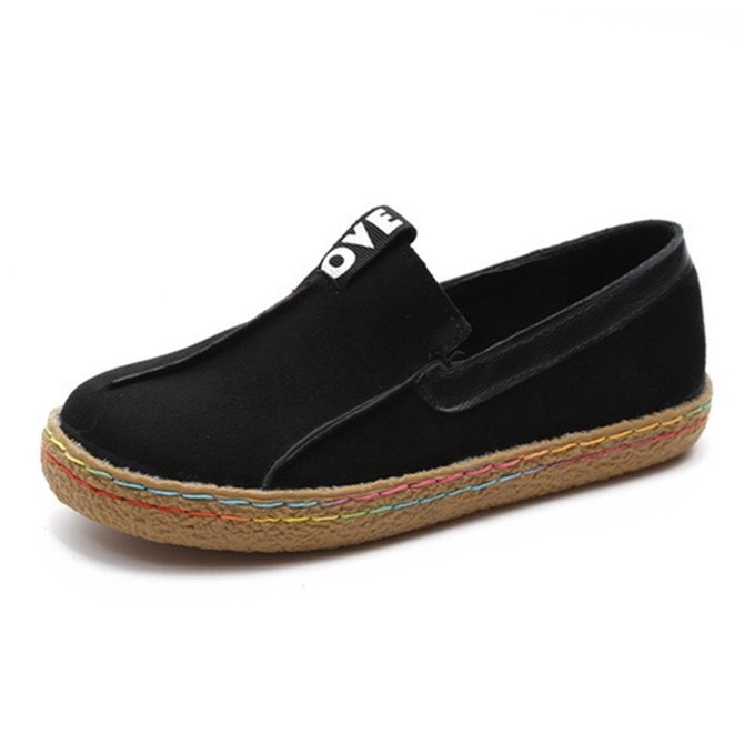 Andynzoe Sude Pure Color Slip on Loafers