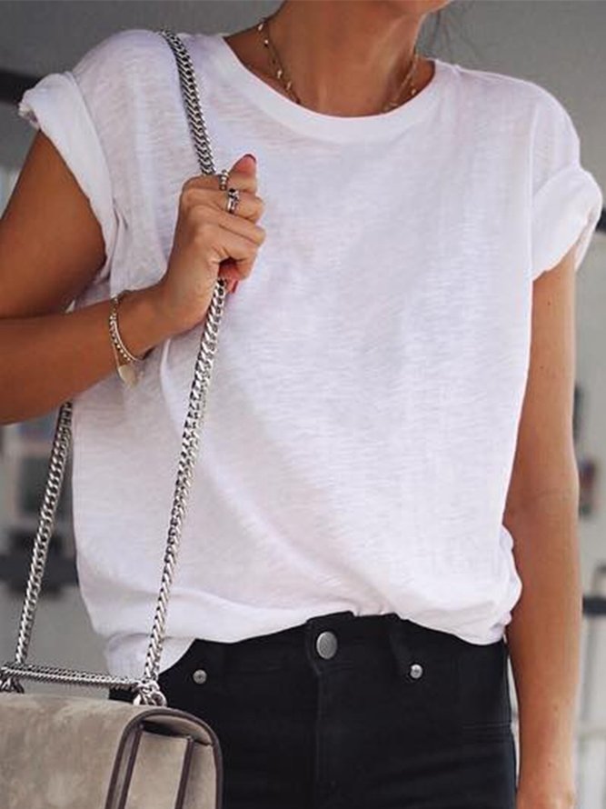 Casual Solid Shirt & Top