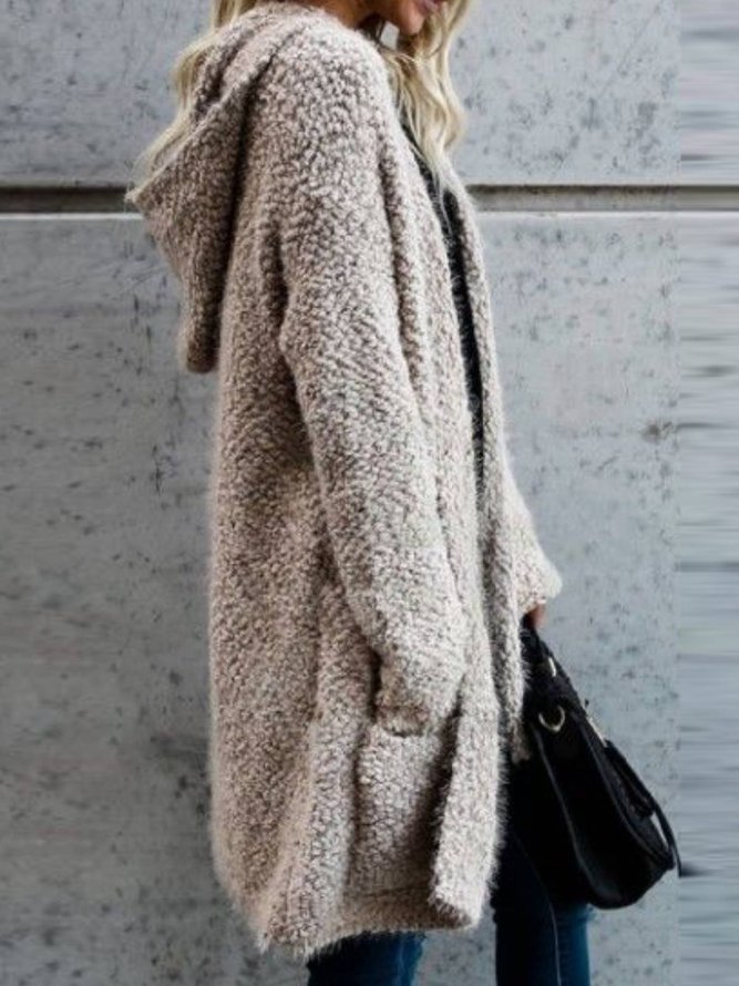 Hoodie Casual Flannel Fleece Coat