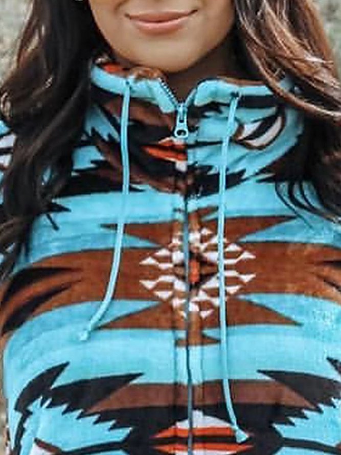 Tribal Shift Printed Knit coat