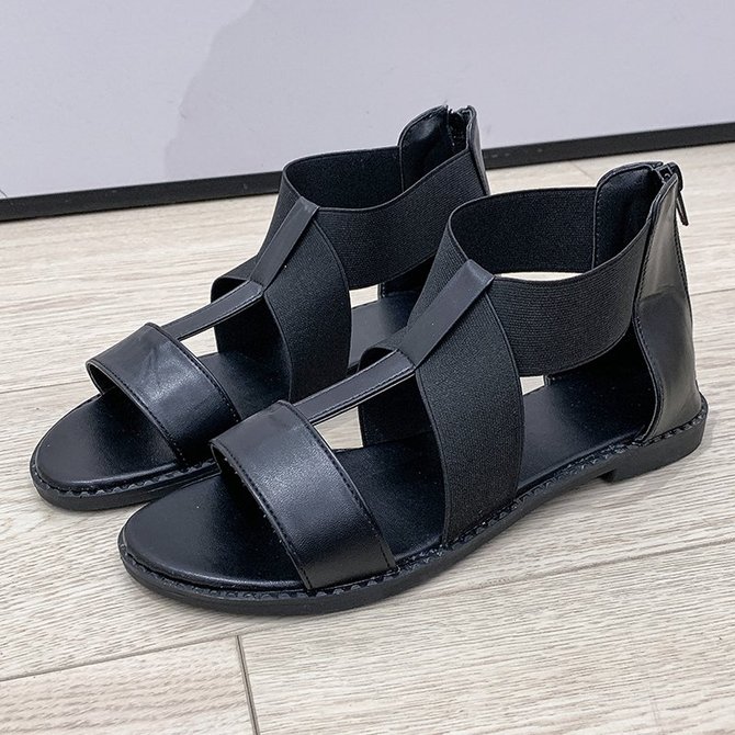 Pi Clue Casual Artificial Leather Flat Heel Sandals