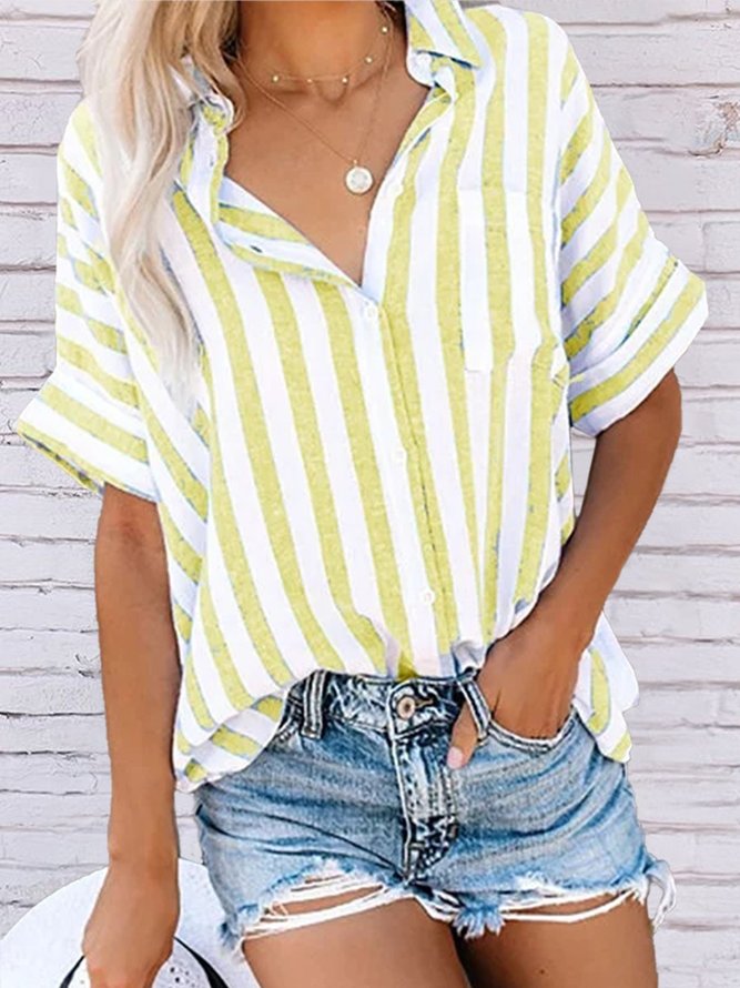 Buttoned Down Work Daily Striped Shirt