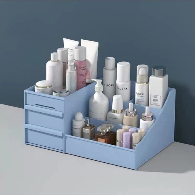 Makeup Organizer Storage Makeup Box Jewelry Box Cosmetics Desktop Office Plastic Storage Box Organizer