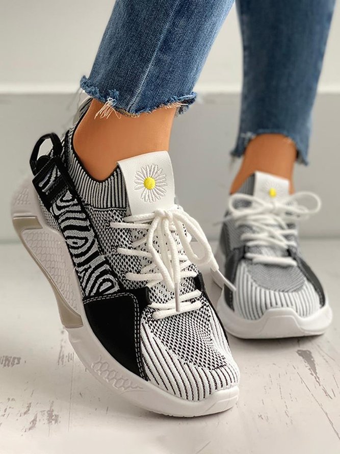 Daisy Mesh Breathable Sneakers Running Shoes