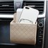Multi-functional Auto Air Vent Car Storage Pu Phone Casual Bag