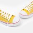 Andynzoe Big Size Pure Color Lace Up Casual Canvas Flat Shoes