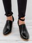 Andynzoe Womens Retro Ankle Strap Chunky Heel Ankle Boots