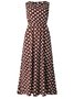 Round Neck Polka Dots Casual Dresses