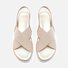 Andynzoe Comfy Sole Slip On Sandals Elastic Textile Splicing Sandals