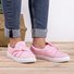 Andynzoe Summer women's mad love Fashion Trends Shoes Knitted Twist Pink bow-knot Casual sneakers