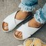 Andynzoe Women Peep Toe Platform Sandals Slip-On Slippers