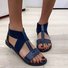 Pi Clue Casual Artificial Leather Flat Heel Sandals