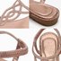 Pi Clue Rhinestone Leather Sandals