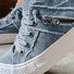 Women Comfy Hipster Smoked Canvas Sneakers