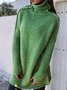 Andynzoe Turtleneck Knitted Long Sleeve Sweaters Pullovers Jumpers