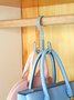360 Degrees Rotated 4 Hooks Plastic Handbag Clothes Ties Bag Holder Shelf Organizer Belt Closet Hanger Hanging Rack Storage Hook