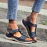 Women Casual Summer Flower Comfy Wedge Sandals