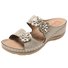 Women Casual Summer Daily Comfy Flower Wedge Sandals
