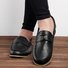 Andynzoe Women Vintage Slip On Low Heel PU Leather Loafers