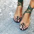 Women Lace Up Boho Sandals