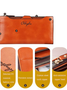 Women Oil Leather Ultrathin Wallet Bright PU Leather Phone Purse Wallet