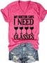 Womens Funny Alcohol V Neck T-Shirt