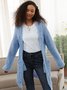 Andynzoe Casual Cotton-Blend Long Sleeve Knit coat