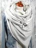 White Cotton Casual Scarves
