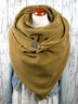 Mustard Casual Paneled Solid Cotton Scarves